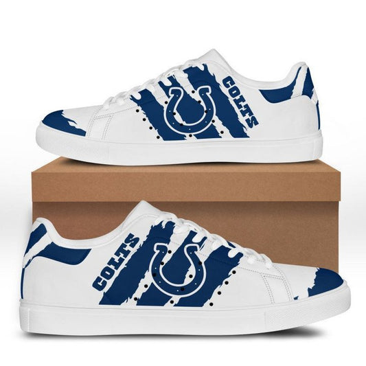 Ideafootwear Indianapolis Colts Skate Stan Shoes Sneakes For Men And Women