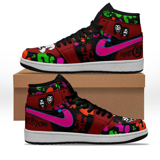 Ideafootwear Insane Clown Posse AJ1 High Sneakers Shoes For Men And Women