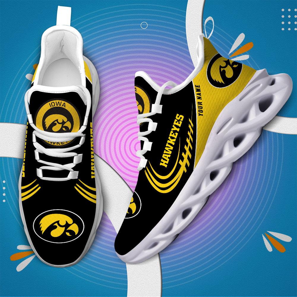 Ideafootwear Iowa Hawkeyes Max Soul Shoes Sneakers For Men And Women
