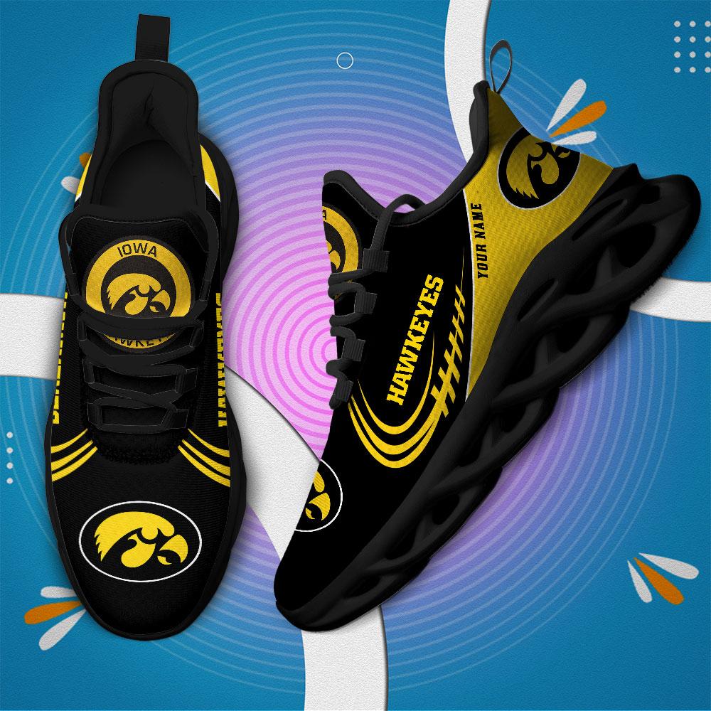 Ideafootwear Iowa Hawkeyes Max Soul Shoes Sneakers For Men And Women
