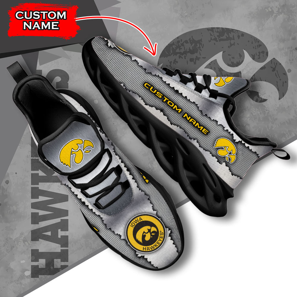 Ideafootwear Iowa Hawkeyes NCAA Max Soul Shoes Sneakers For Men And Women
