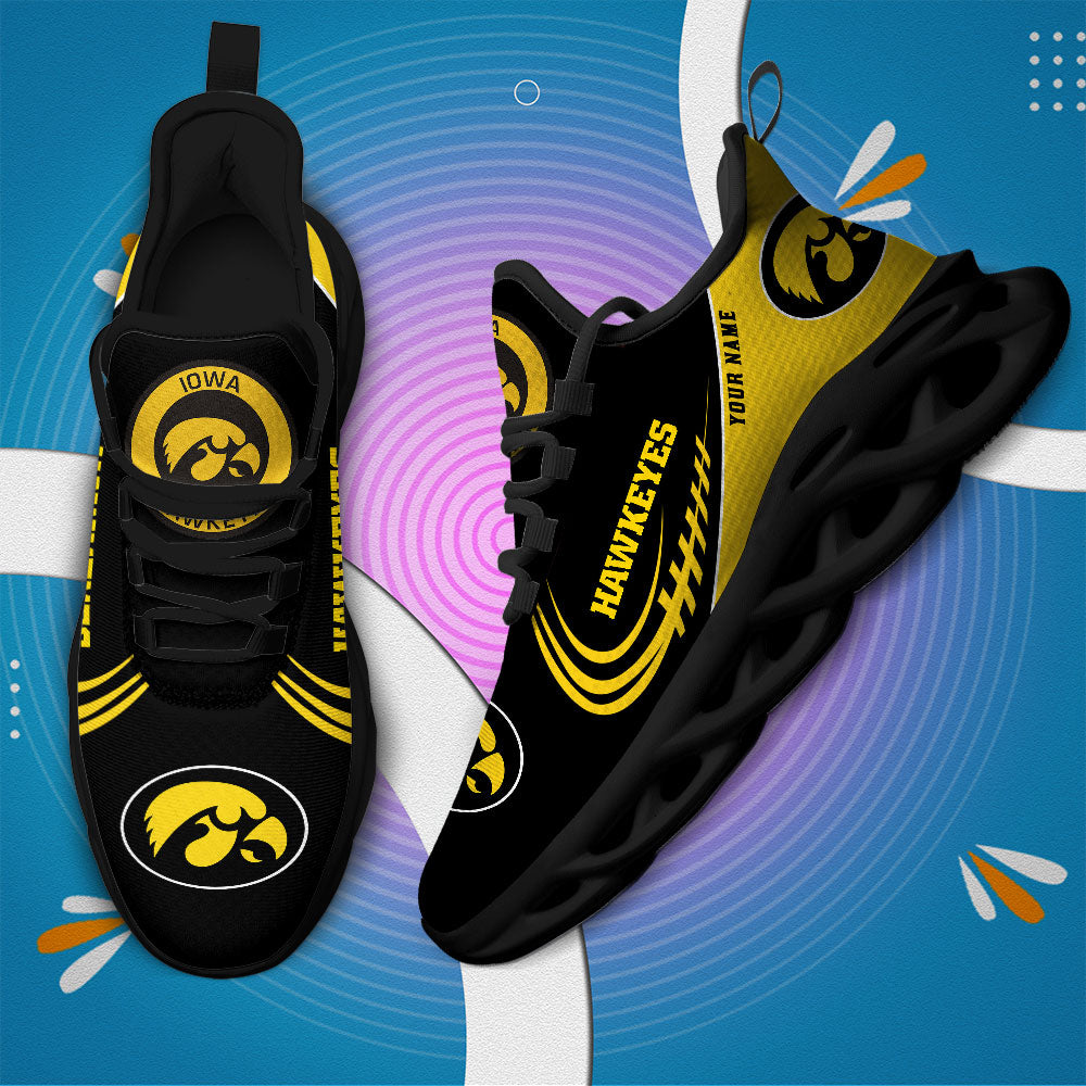 Ideafootwear Iowa Hawkeyes NCAA Max Soul Shoes Sneakers For Men And Women