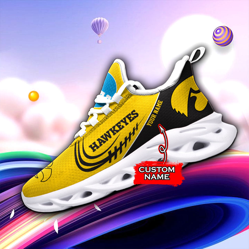 Ideafootwear Iowa Hawkeyes NCAA Max Soul Shoes Sneakers For Men And Women