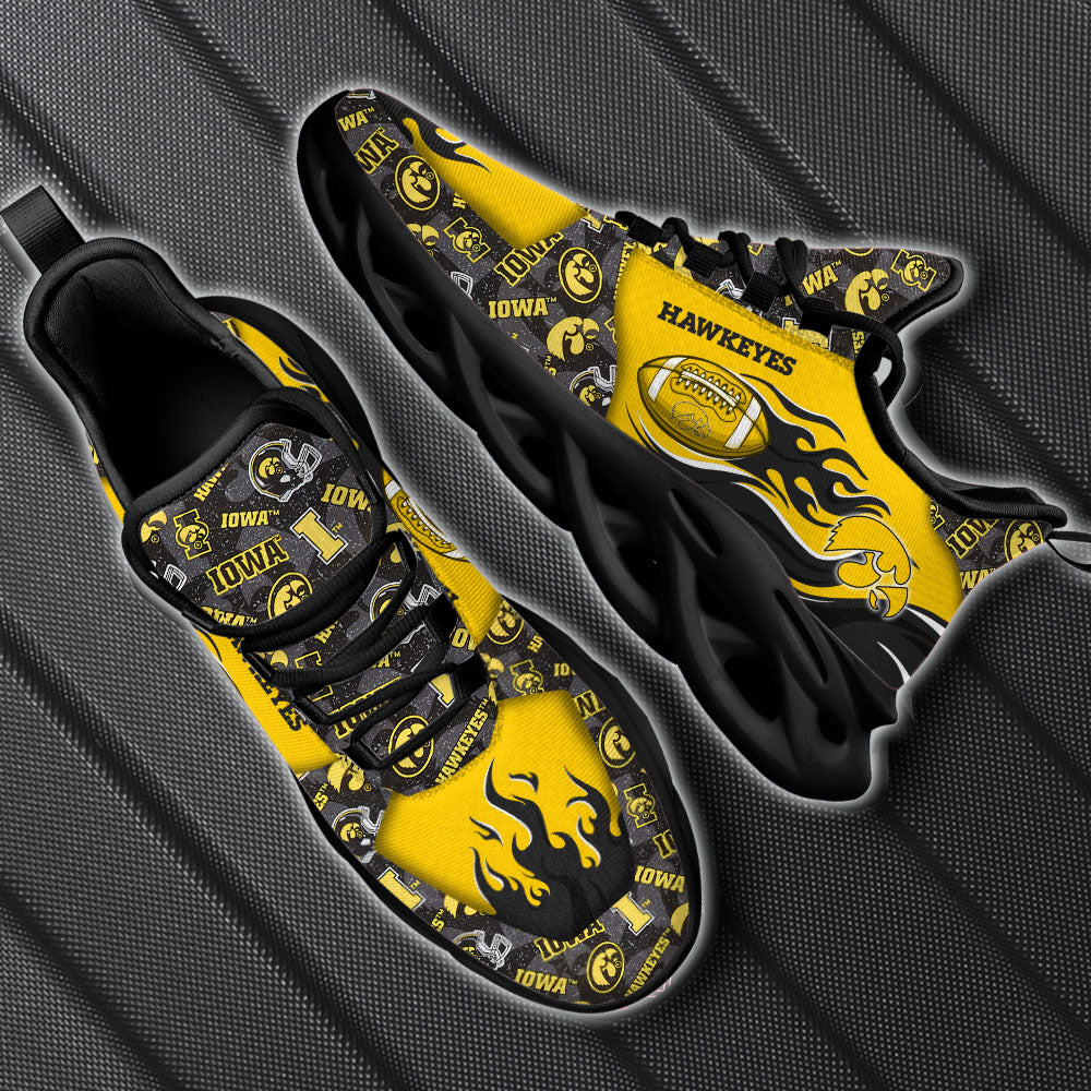 Ideafootwear Iowa Hawkeyes NCAA Max Soul Shoes Sneakers For Men And Women
