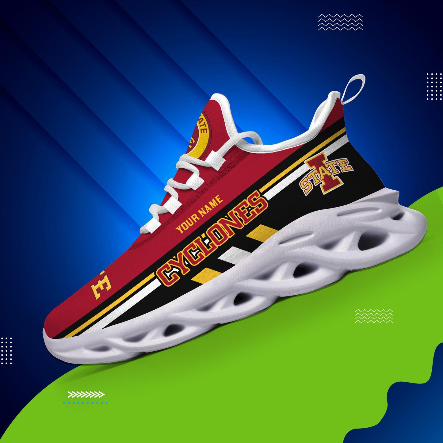 Ideafootwear Iowa State Cyclones Max Soul Shoes Sneakers For Men And Women