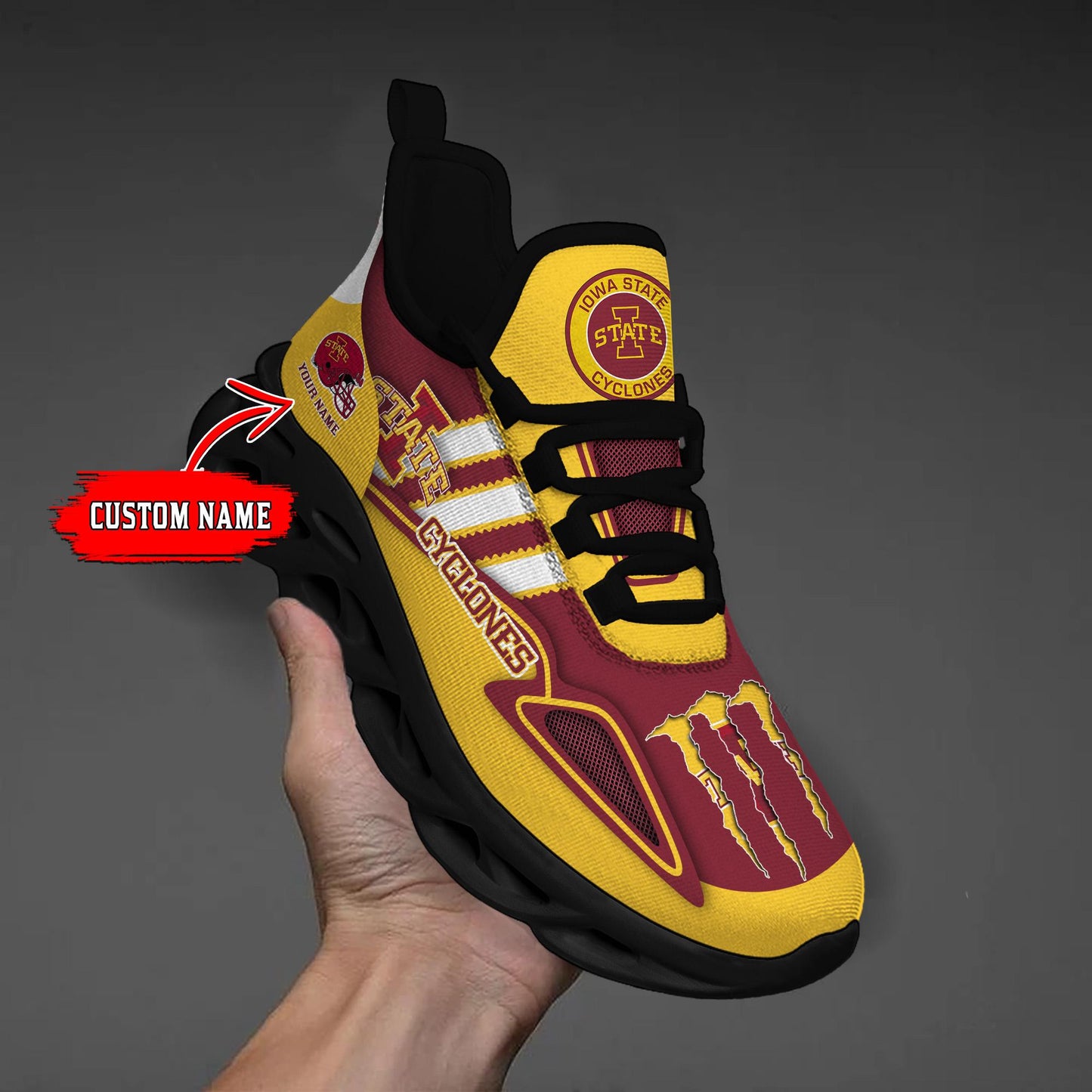 Ideafootwear Iowa State Cyclones Max Soul Shoes Sneakers For Men And Women