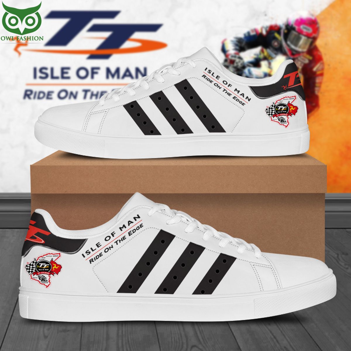 Ideafootwear Isle of Man TT Skate Stan Shoes Sneakes For Men And Women