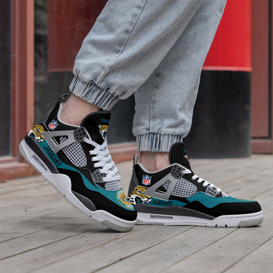 Ideafootwear Jacksonville Jaguars AJ4 Sneakers Shoes For Men And Women