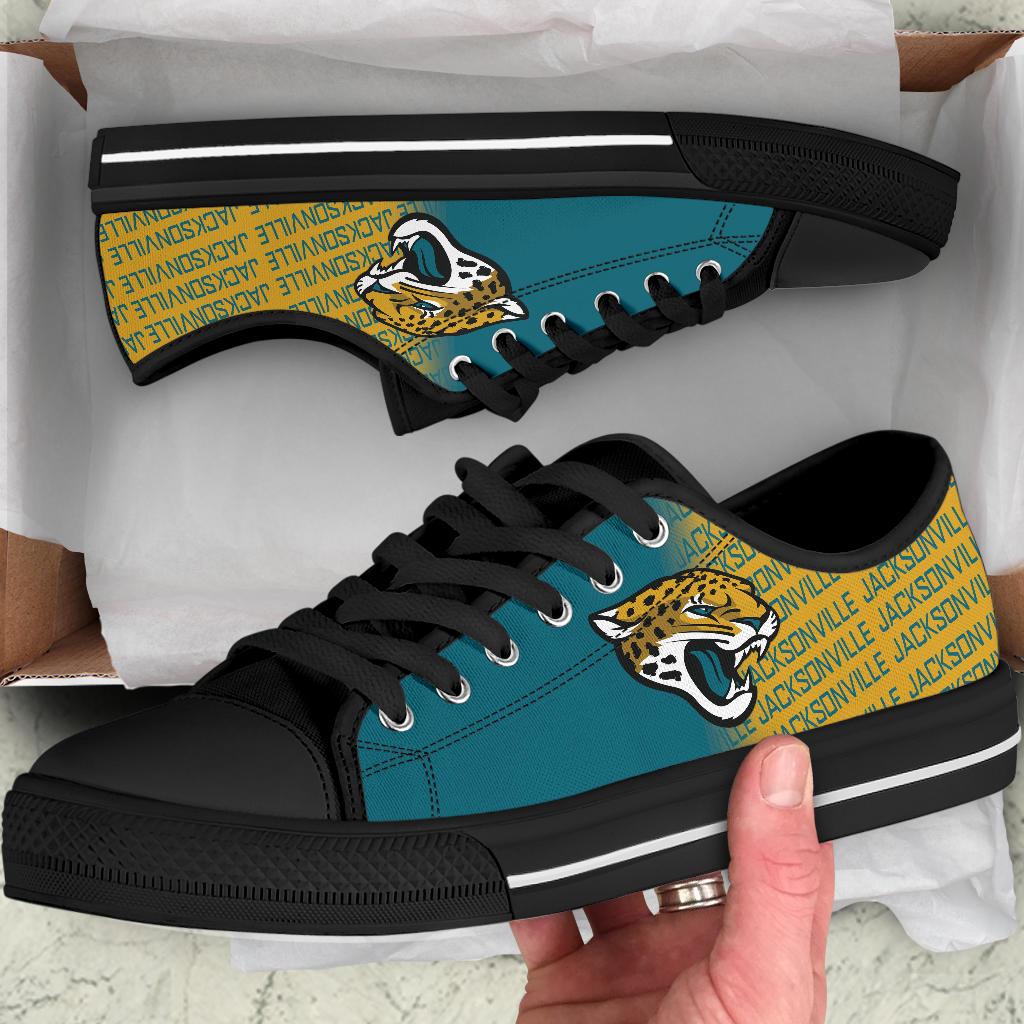 Ideafootwear Jacksonville Jaguars Low Top Canvas Sneakers Shoes For Men And Women