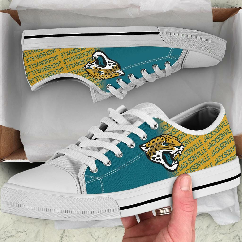 Ideafootwear Jacksonville Jaguars Low Top Canvas Sneakers Shoes For Men And Women