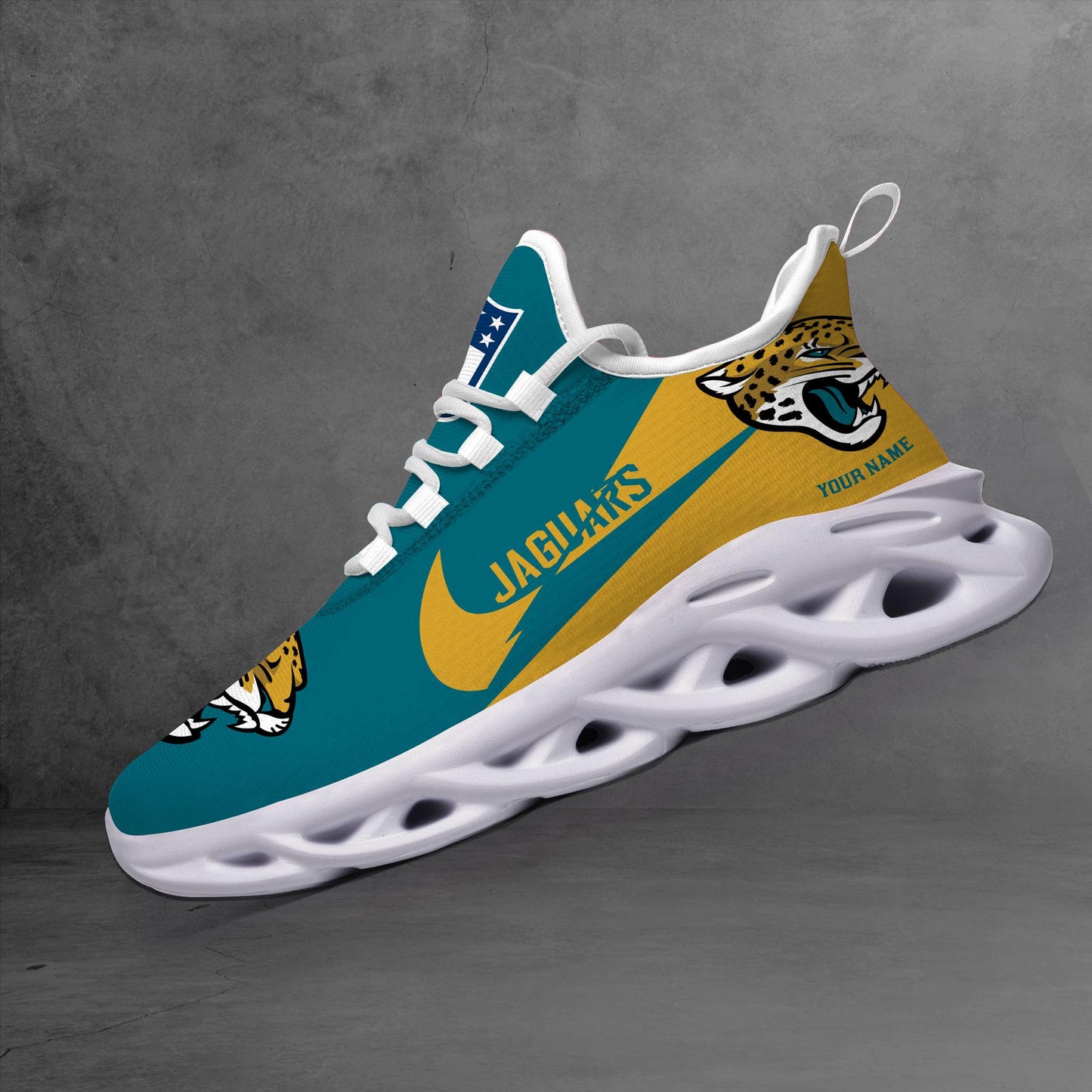 Ideafootwear Jacksonville Jaguars Max Soul Shoes Sneakers For Men And Women