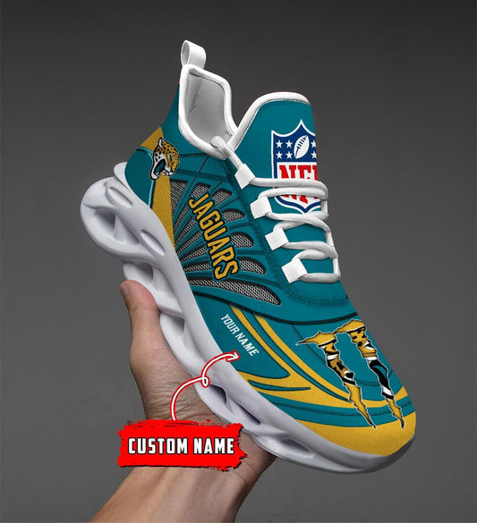 Ideafootwear Jacksonville Jaguars Max Soul Shoes Sneakers For Men And Women
