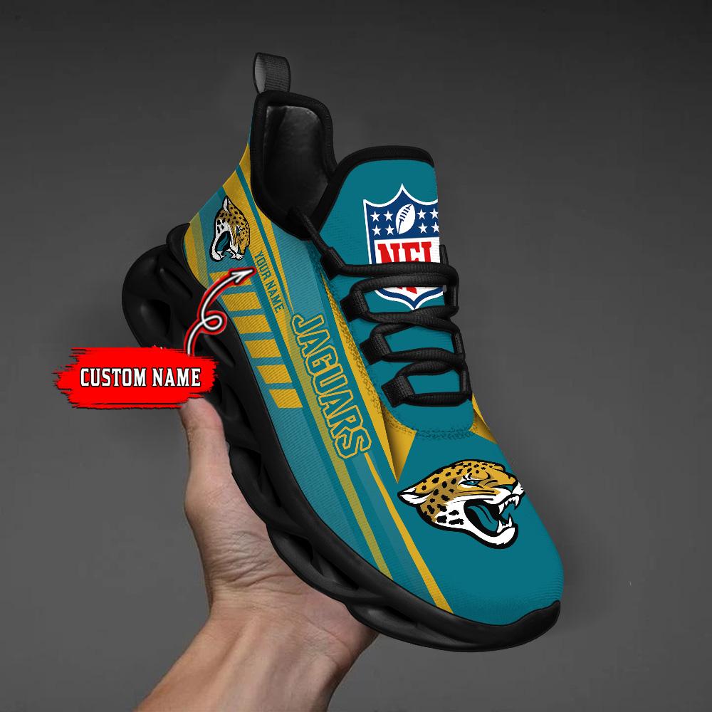 Ideafootwear Jacksonville Jaguars Max Soul Shoes Sneakers For Men And Women