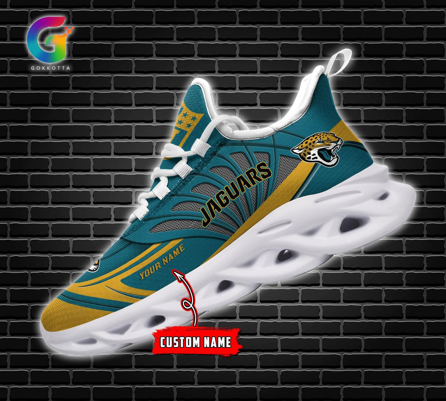 Ideafootwear Jacksonville Jaguars Max Soul Shoes Sneakers For Men And Women