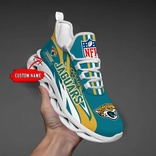 Ideafootwear Jacksonville Jaguars Max Soul Shoes Sneakers For Men And Women
