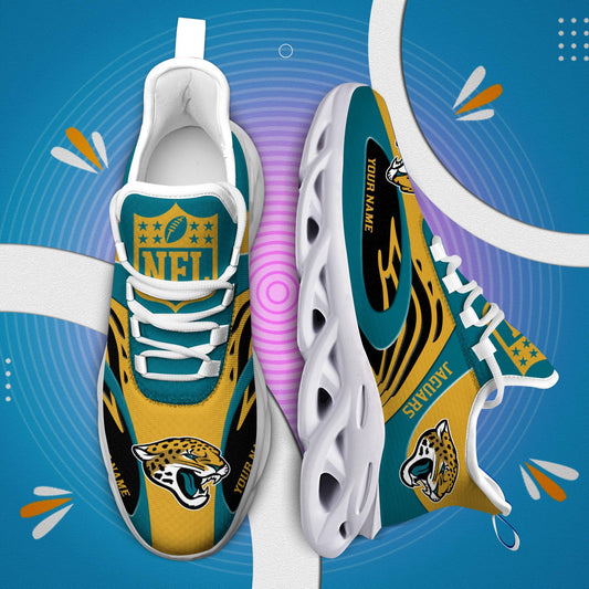 Ideafootwear Jacksonville Jaguars Max Soul Shoes Sneakers For Men And Women