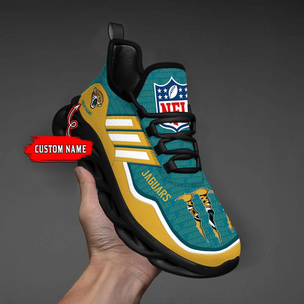 Ideafootwear Jacksonville Jaguars Max Soul Shoes Sneakers For Men And Women