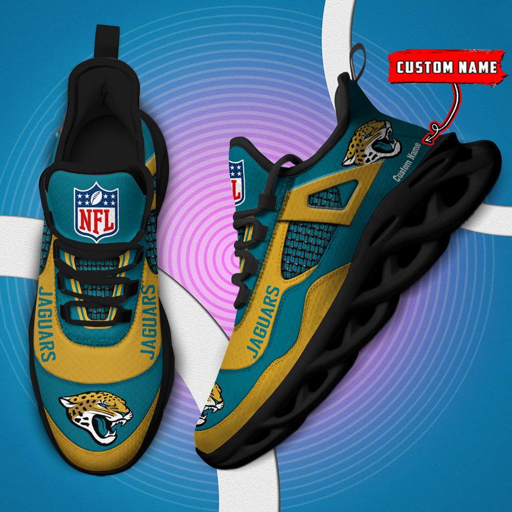 Ideafootwear Jacksonville Jaguars Max Soul Shoes Sneakers For Men And Women