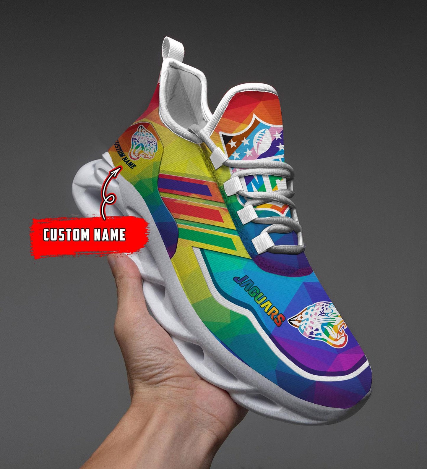 Ideafootwear Jacksonville Jaguars Max Soul Shoes Sneakers For Men And Women