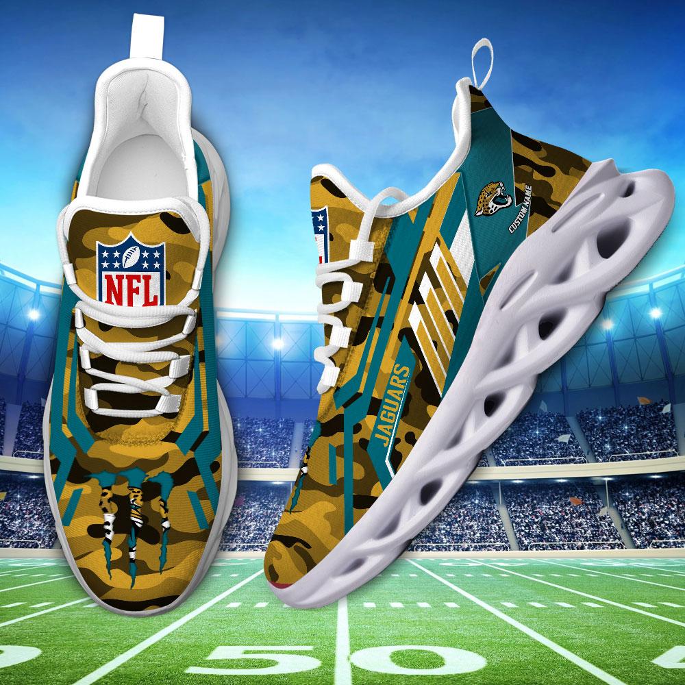 Ideafootwear Jacksonville Jaguars Max Soul Shoes Sneakers For Men And Women