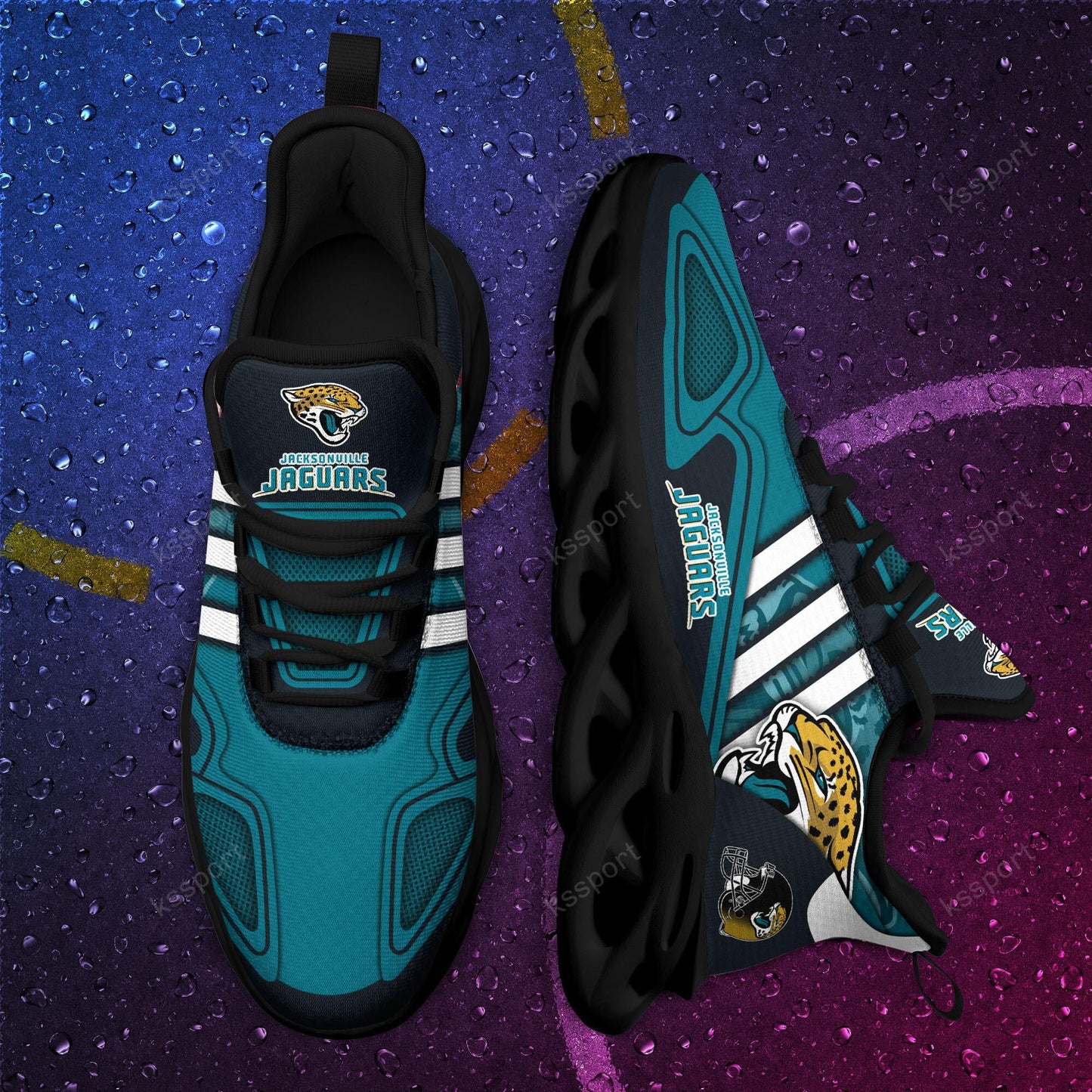 Ideafootwear Jacksonville Jaguars Max Soul Shoes Sneakers For Men And Women