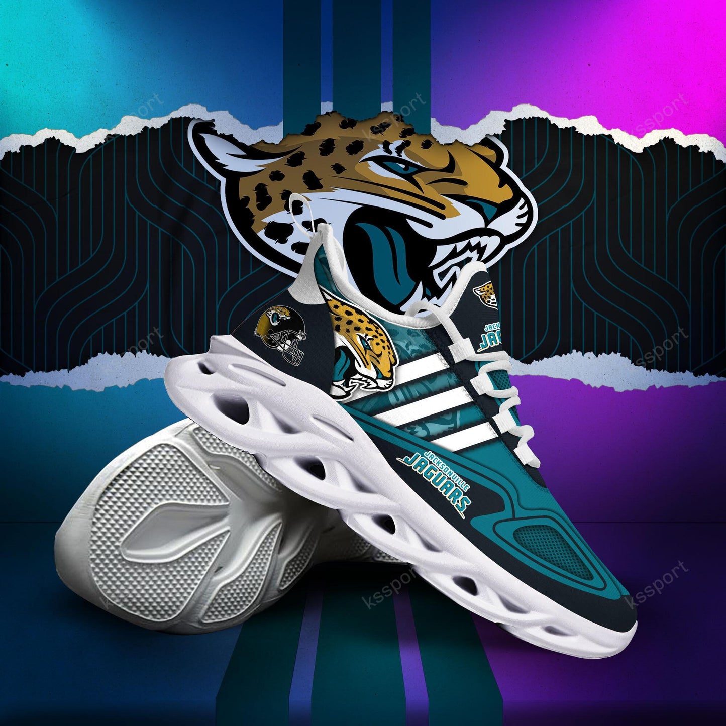 Ideafootwear Jacksonville Jaguars Max Soul Shoes Sneakers For Men And Women