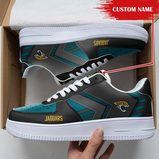 Ideafootwear Jacksonville Jaguars NFL Air Low-Top Sneakers Shoes For Men And Women