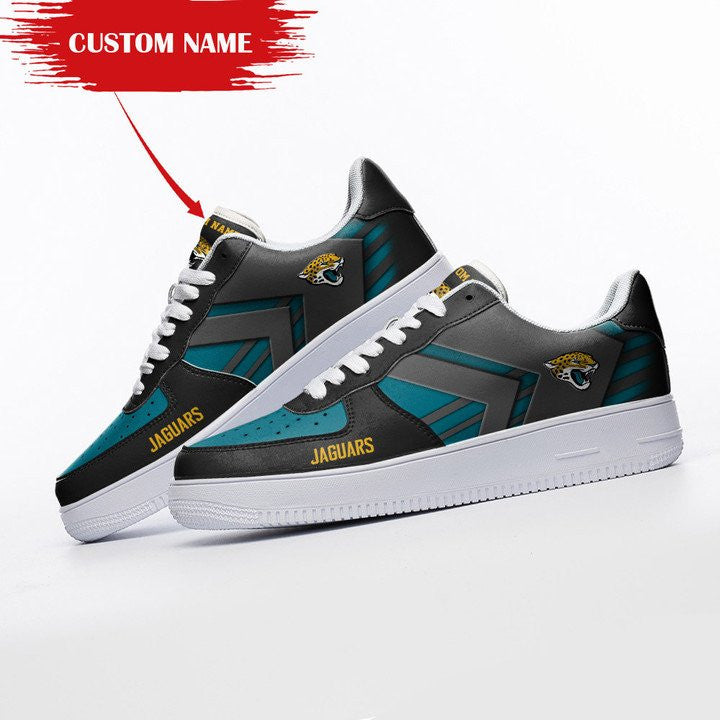 Ideafootwear Jacksonville Jaguars NFL Air Low-Top Sneakers Shoes For Men And Women