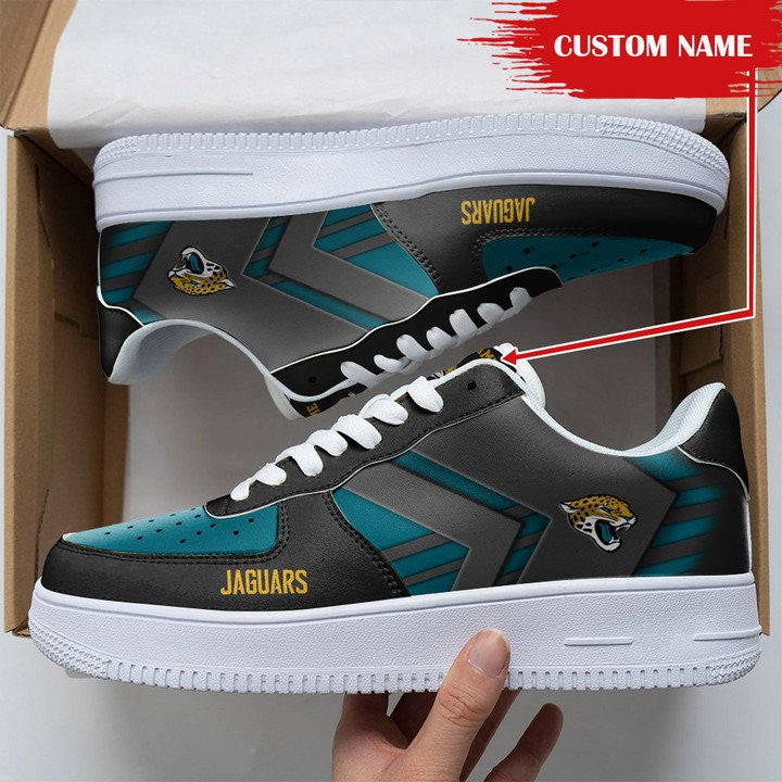 Ideafootwear Jacksonville Jaguars NFL Air Low-Top Sneakers Shoes For Men And Women