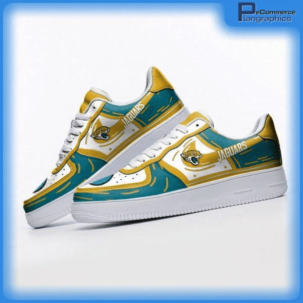 Ideafootwear Jacksonville Jaguars NFL Air Low-Top Sneakers Shoes For Men And Women
