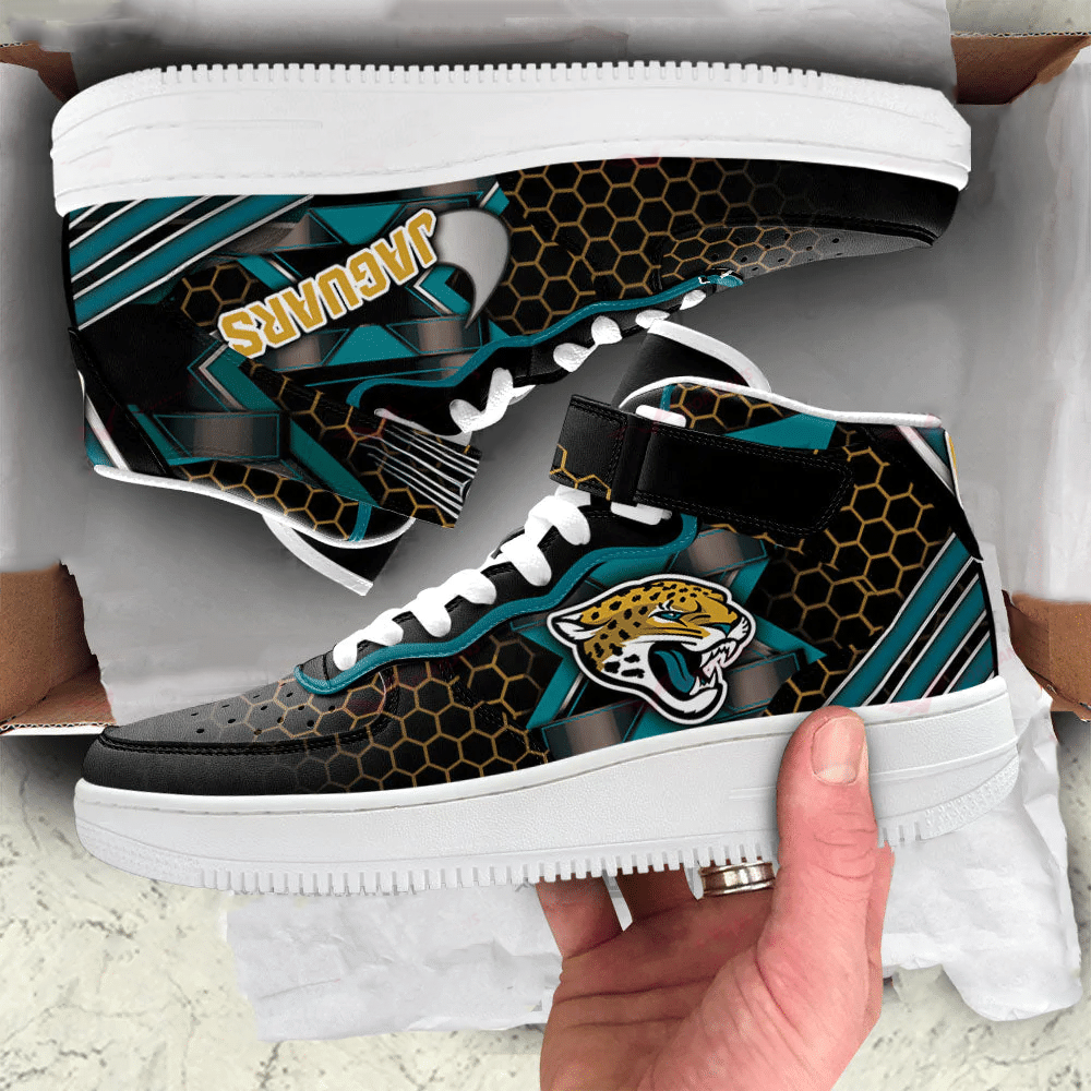 Ideafootwear Jacksonville Jaguars NFL Air Low-Top Sneakers Shoes For Men And Women