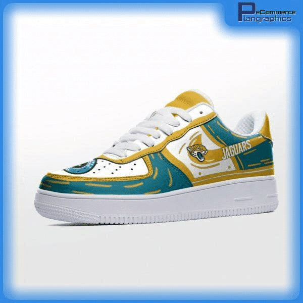 Ideafootwear Jacksonville Jaguars NFL Air Low-Top Sneakers Shoes For Men And Women