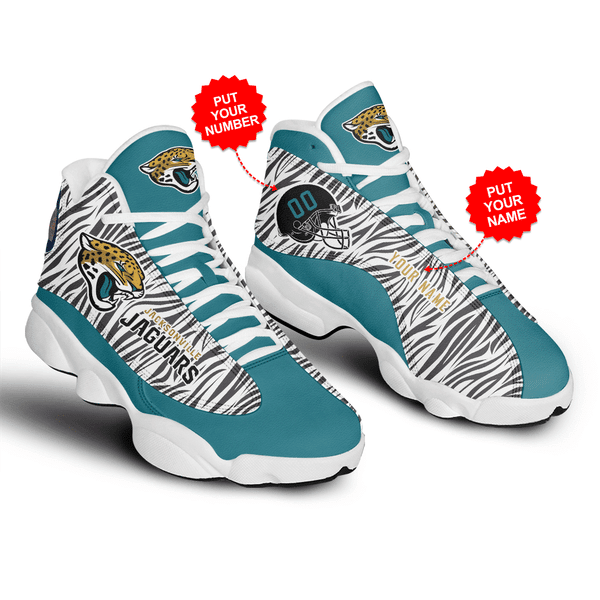 Ideafootwear Jacksonville Jaguars NFL AJ13 Sneakers Shoes For Men And Women