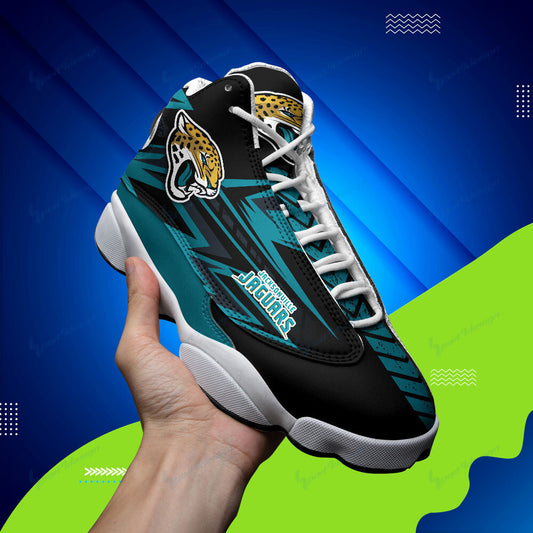 Ideafootwear Jacksonville Jaguars NFL AJ13 Sneakers Shoes For Men And Women