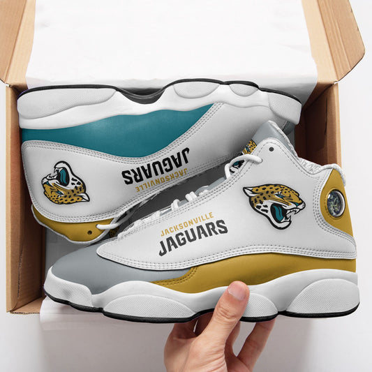 Ideafootwear Jacksonville Jaguars NFL AJ13 Sneakers Shoes For Men And Women