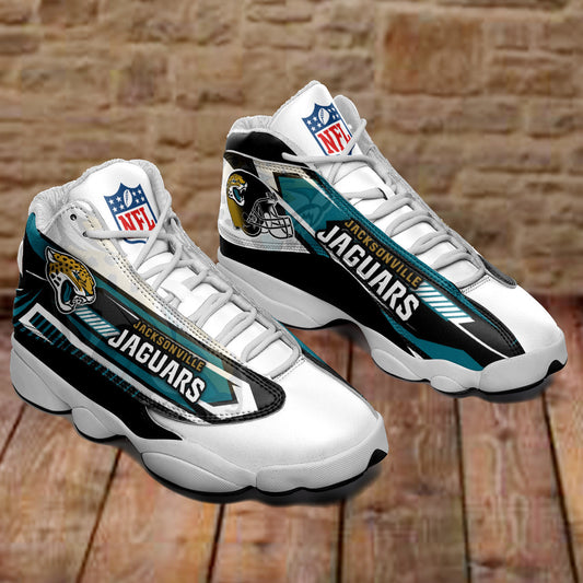 Ideafootwear Jacksonville Jaguars NFL AJ13 Sneakers Shoes For Men And Women
