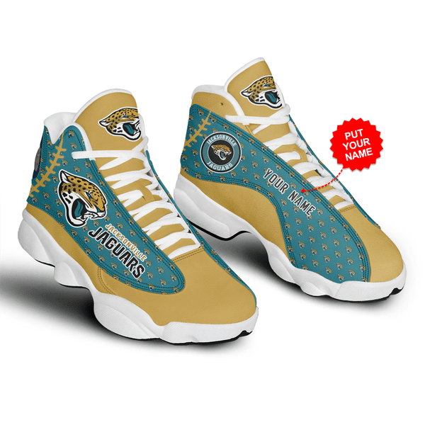 Ideafootwear Jacksonville Jaguars NFL AJ13 Sneakers Shoes For Men And Women