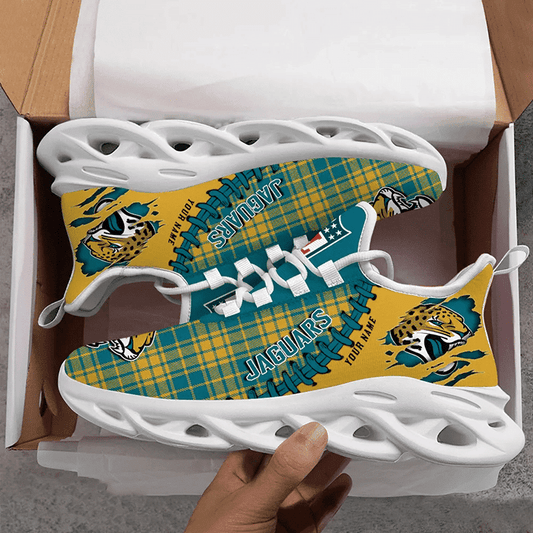 Ideafootwear Jacksonville Jaguars NFL Max Soul Shoes Sneakers For Men And Women