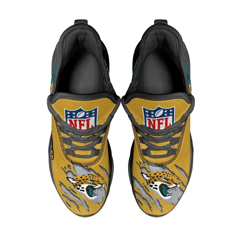 Ideafootwear Jacksonville Jaguars NFL Max Soul Shoes Sneakers For Men And Women