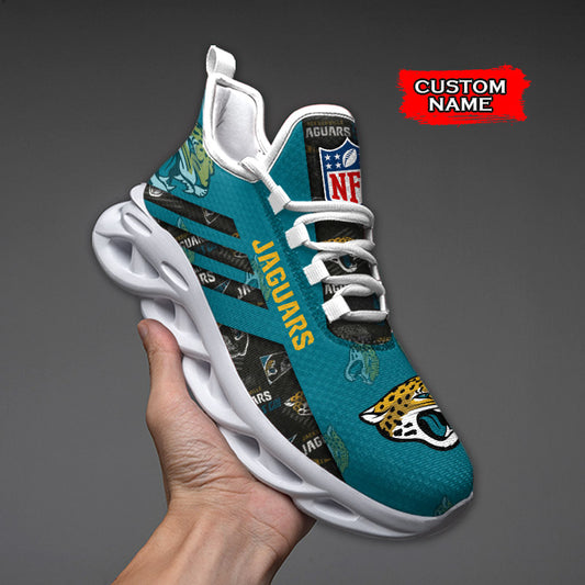Ideafootwear Jacksonville Jaguars NFL Max Soul Shoes Sneakers For Men And Women