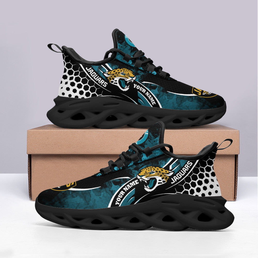 Ideafootwear Jacksonville Jaguars NFL Max Soul Shoes Sneakers For Men And Women