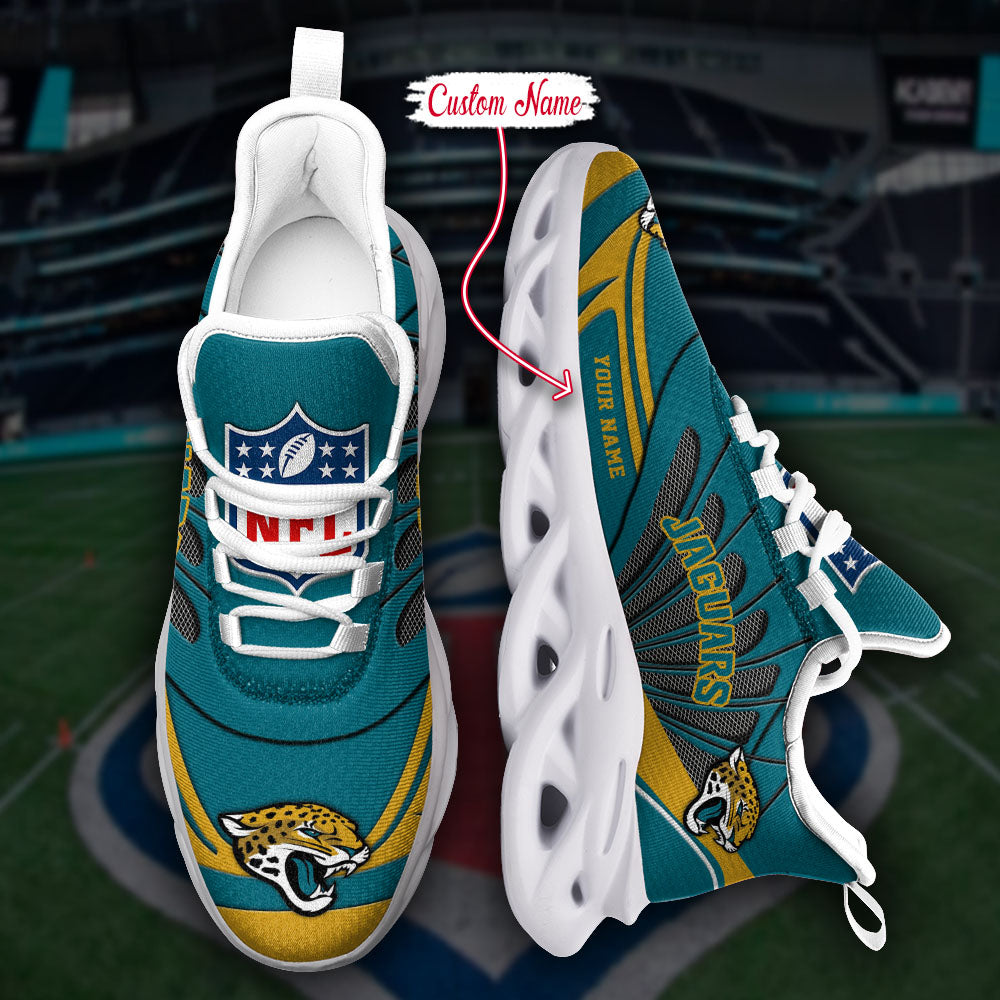 Ideafootwear Jacksonville Jaguars NFL Max Soul Shoes Sneakers For Men And Women