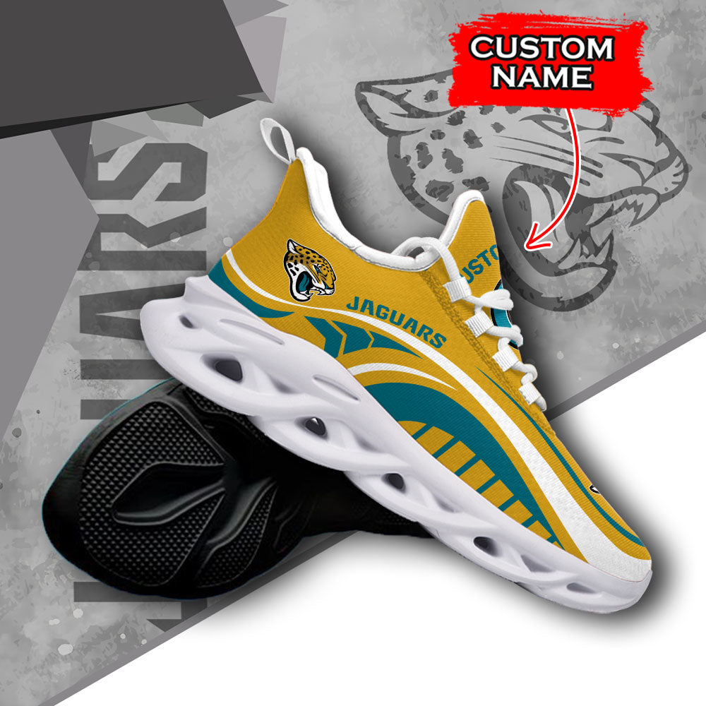 Ideafootwear Jacksonville Jaguars NFL Max Soul Shoes Sneakers For Men And Women