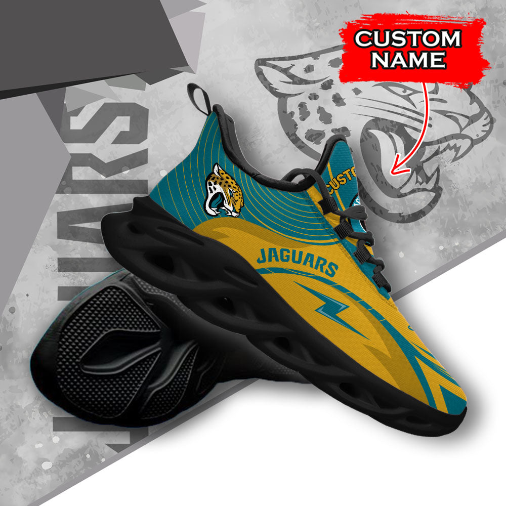 Ideafootwear Jacksonville Jaguars NFL Max Soul Shoes Sneakers For Men And Women