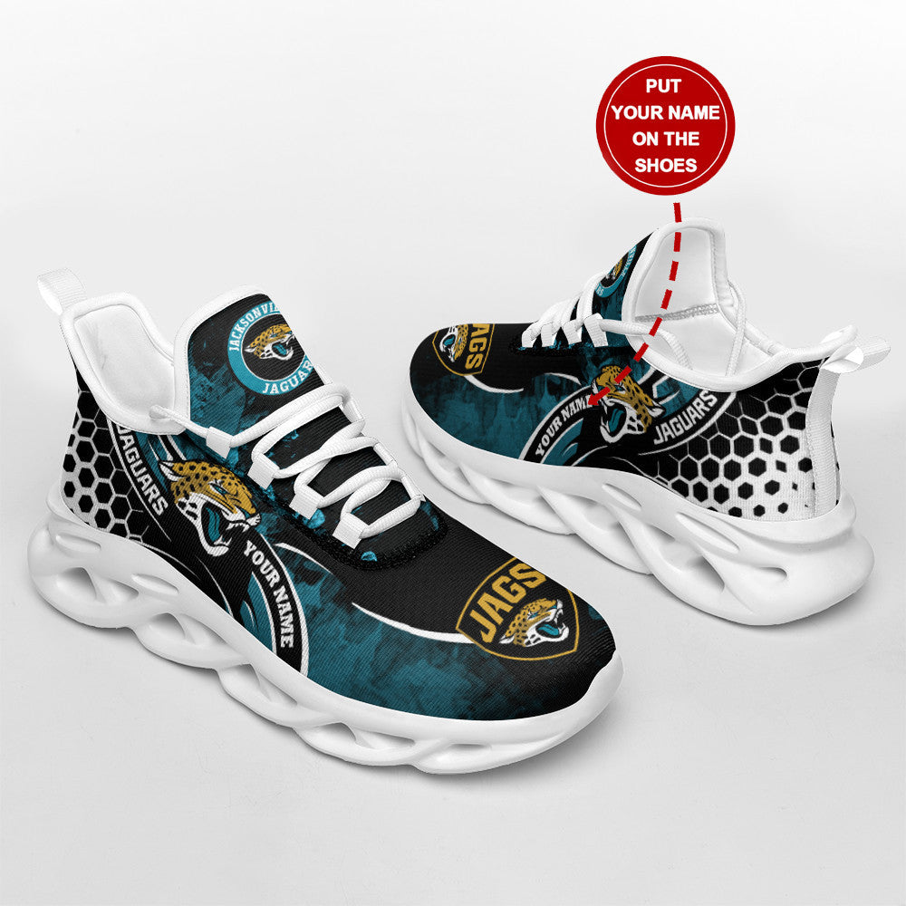 Ideafootwear Jacksonville Jaguars NFL Max Soul Shoes Sneakers For Men And Women