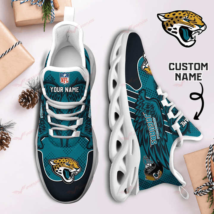 Ideafootwear Jacksonville Jaguars NFL Max Soul Shoes Sneakers For Men And Women