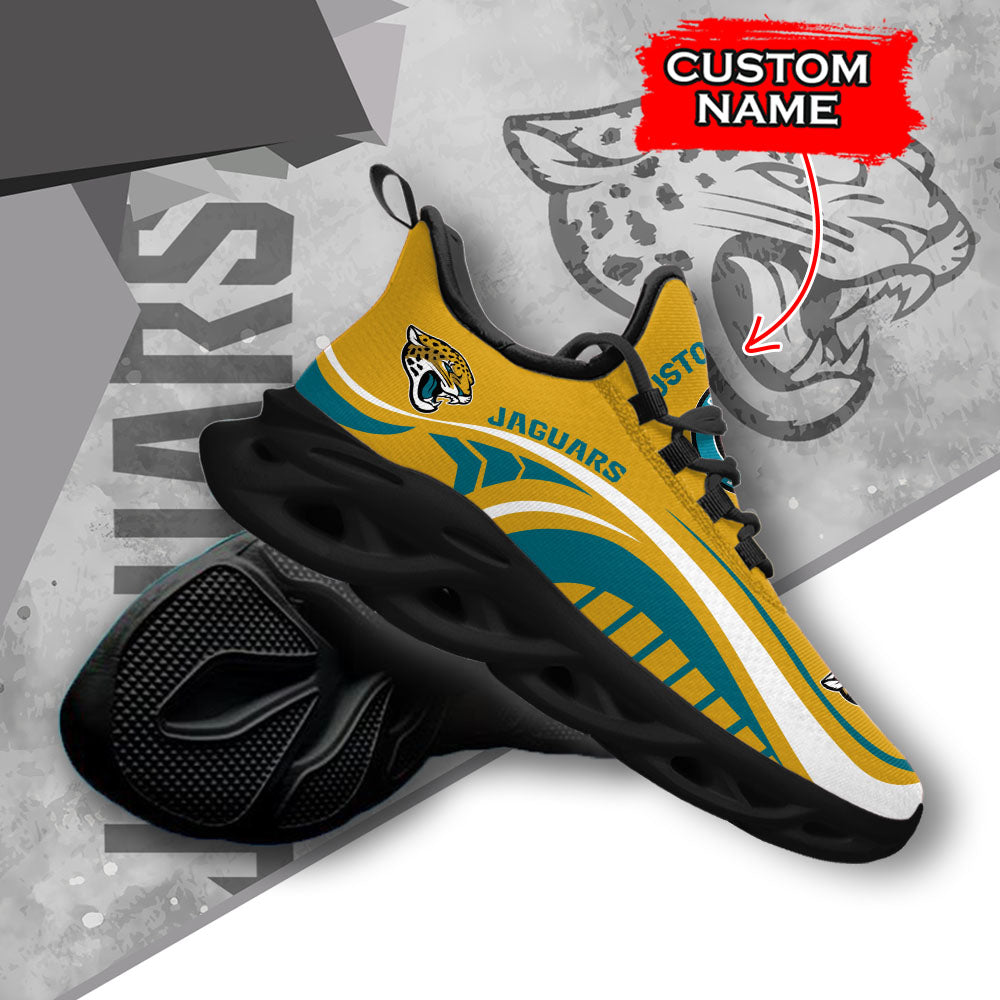 Ideafootwear Jacksonville Jaguars NFL Max Soul Shoes Sneakers For Men And Women