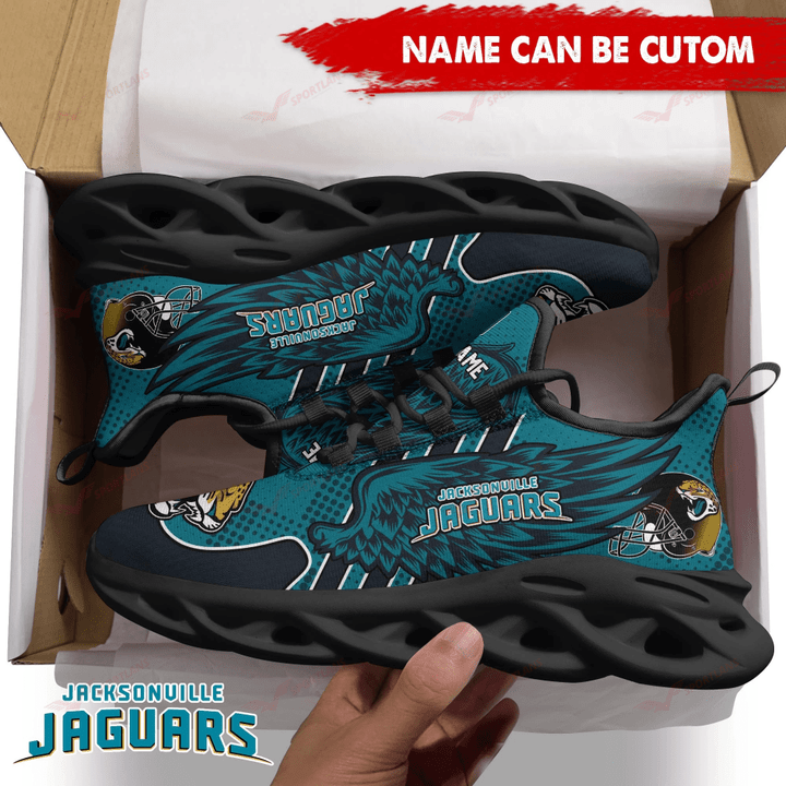 Ideafootwear Jacksonville Jaguars NFL Max Soul Shoes Sneakers For Men And Women