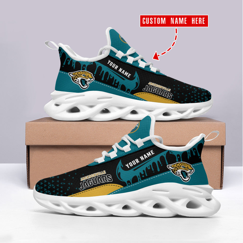 Ideafootwear Jacksonville Jaguars NFL Max Soul Shoes Sneakers For Men And Women