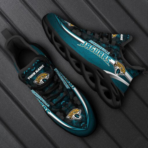 Ideafootwear Jacksonville Jaguars NFL Max Soul Shoes Sneakers For Men And Women